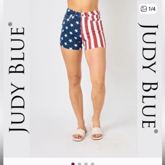 Judy Blue Americana Shorts Size M - Picture 3 of 3